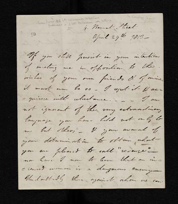 Lord Byron letters Lord Byron letters