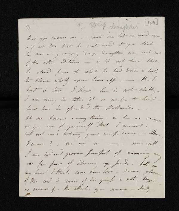 Letter of Lady Caroline Lamb to John Murray, February 1814 - MS. 43560
