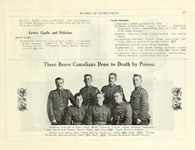 (107) Photograph - Three brave Canadians done to death by poison