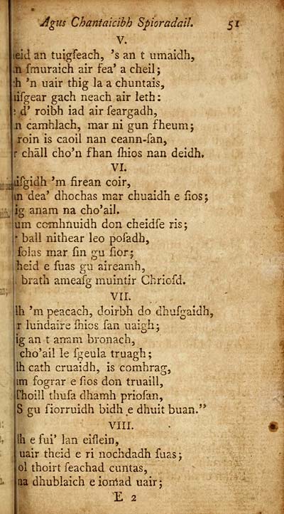 41 Page 51 Books And Other Items Printed In Gaelic From 1631 To 1800 Co Chruinneachadh Laoidhe Agus Chantaicibh Spioradail Early Gaelic Book Collections National Library Of Scotland