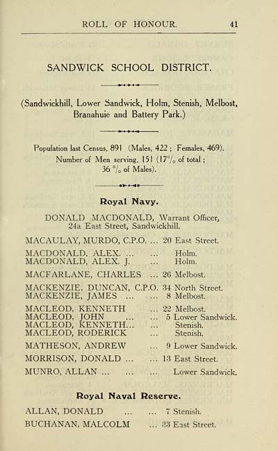 (47) Page 41 - Sandwick School District -- Royal Navy -- Royal Naval Reserve