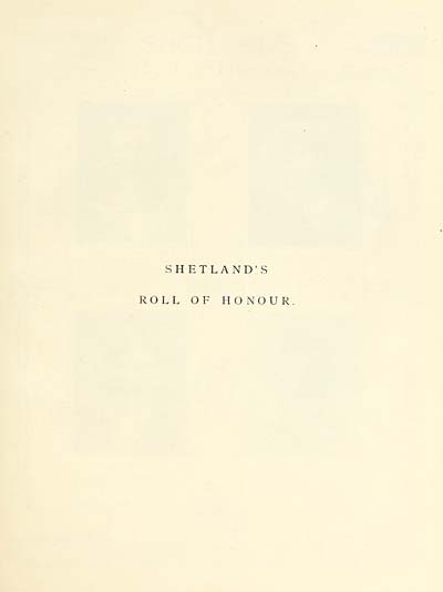 (19) Divisional title page - Shetland's role of honour