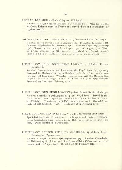 (30) Page 20 - Lorimer -- Macauley