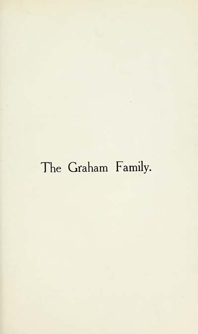 (19) Divisional title page - Graham family