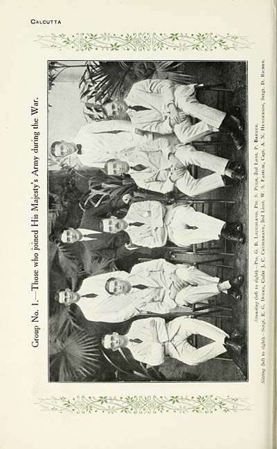 (482) Portraits - Group No. 1 -- Those who joined His Majesty's Army during the War