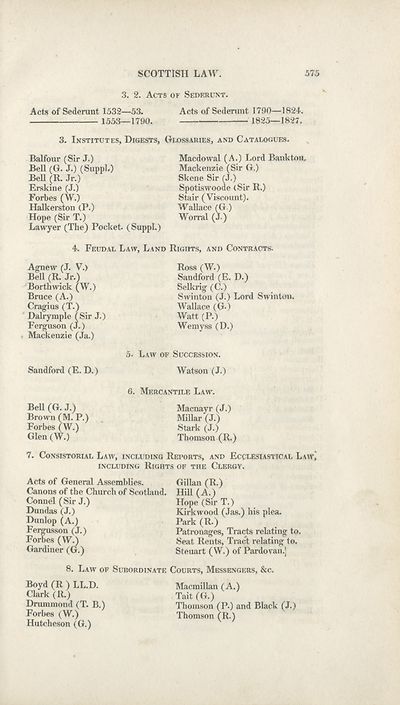 (585) Page 575 - Scottish law -- 3.2. Acts of Sederunt