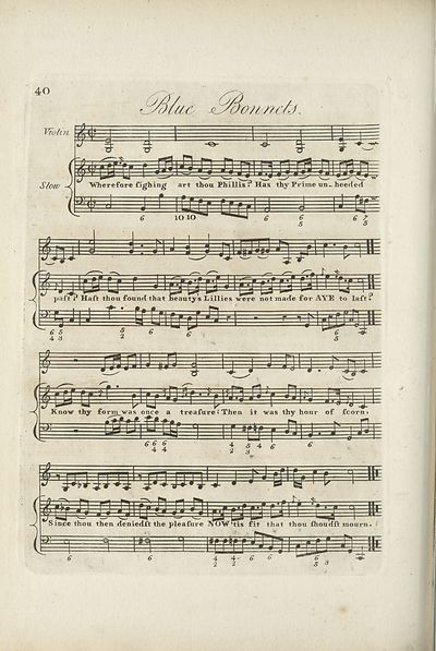 (92) Page 40 - Blue bonnets (music)