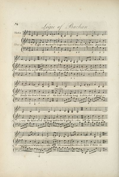 (160) Page 74 - Logie of Buchan (music)