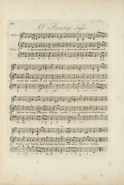 (192) Page 90 - O say bonny lass (music)