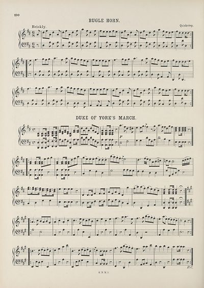 (144) Page 130 - Bugle horn -- Duke of York's march
