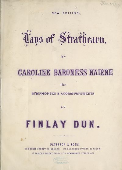 (5) Title page - Lays of Strathearn