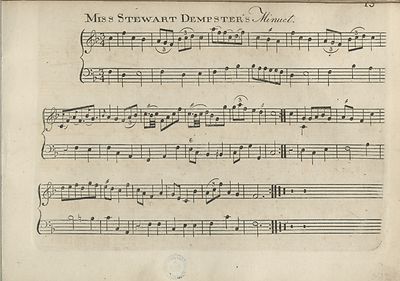 (23) Page 13 - Mrs Stewart Dempster's minuet