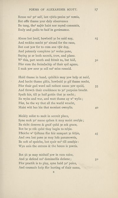 201) - Scottish Text Society publications > Old series > Poems of Alexander  Scott - Publications by Scottish clubs - National Library of Scotland