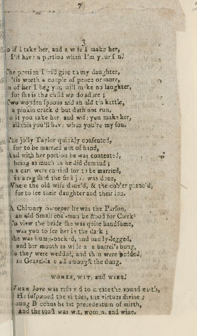 3 Marriage Humours Of Gravel Lane Or The Cobler S Daughter S Wedding Chapbooks Printed In Scotland National Library Of Scotland 3 Marriage Humours Of Gravel Lane Or The Cobler S Daughter S Wedding Chapbooks Printed In Scotland National Library Of Scotland