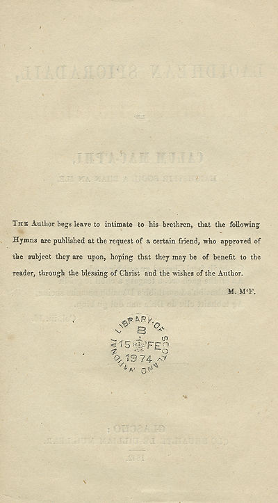 (8) Verso of title page - 
