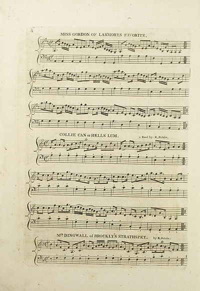 (10) Page 4 - Miss Gordon of Lasmore's favorite -- Collie can or Hell's lum -- Mr Dingwall of Brockly's strathspey