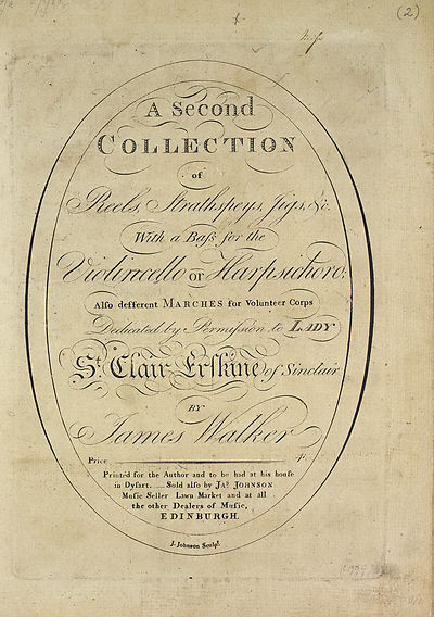 (25) Title page - Second collection of reels, strathspeys, jigs &c.