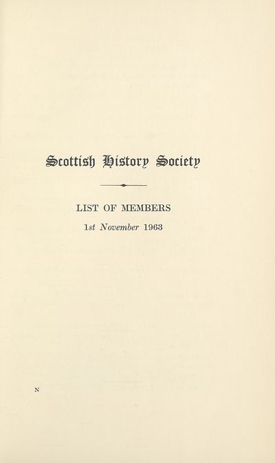 (290) [Page 1] - List of members 1st November 1963