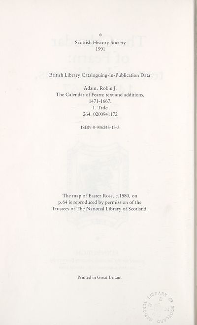 (11) Verso of title page - 