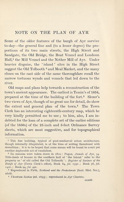 (132) Note on the plan of Ayr - 