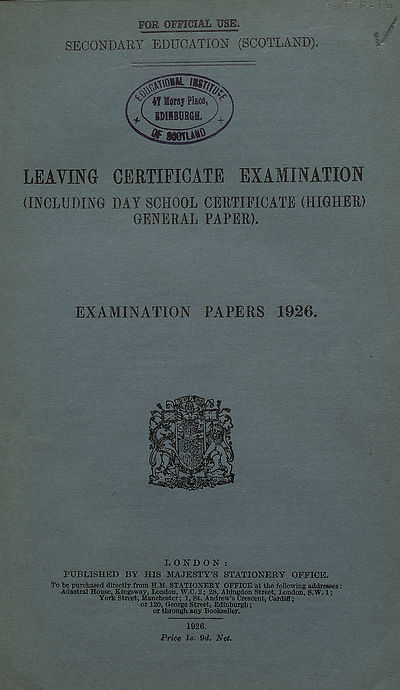 (1) Title Page