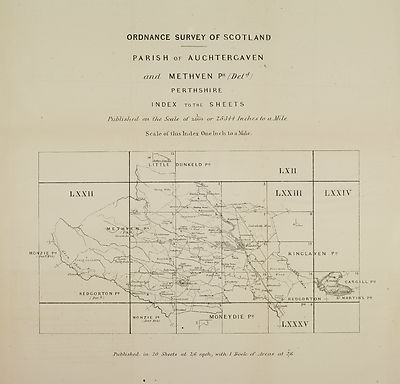 (201) Map - Parish of Auchtergaven and Methven Ph. (detached), Perthshire