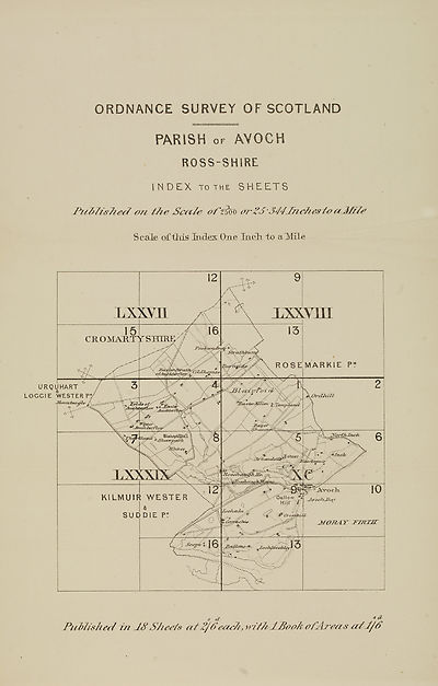 (297) Map - Parish of Avoch, Ross-shire