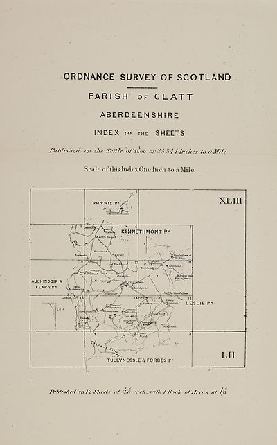 (105) Map - Parish of Clatt, Aberdeenshire