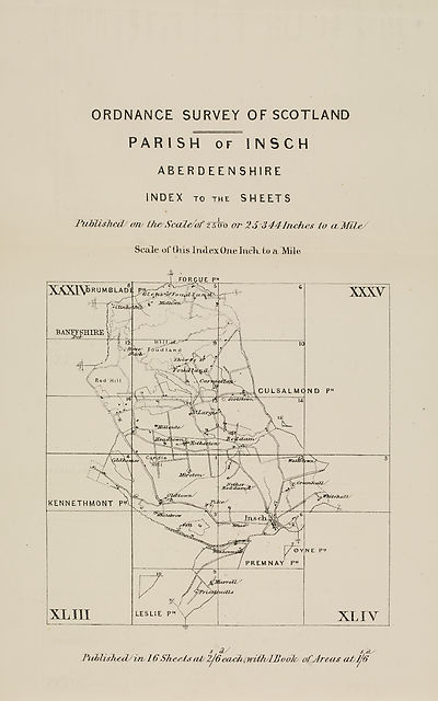 (415) Map - Parish of Insch, Aberdeenshire