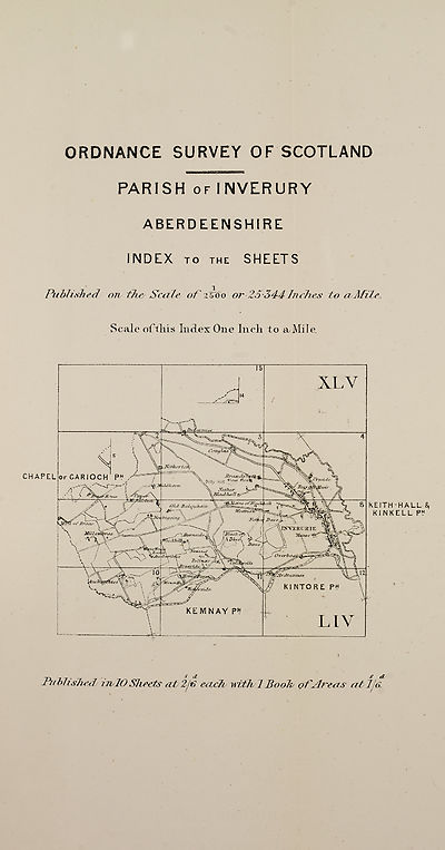 (626) Map - Parish of Inverury, Aberdeenshire