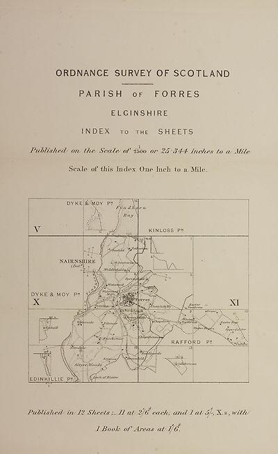 (97) Map - Parish of Forres, Elginshire