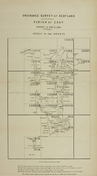 (11) Map - Parish of Eday, Orkney & Shetland (Orkney)