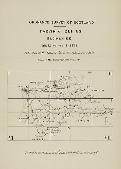 (53) Map - Parish of Duffus, Elginshire