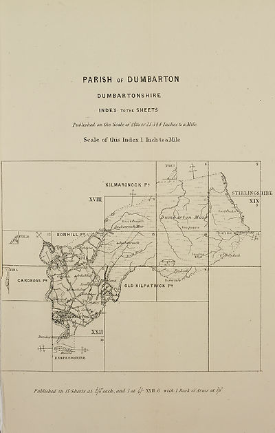 (164) Map - Parish of Dumbarton, Dumbartonshire