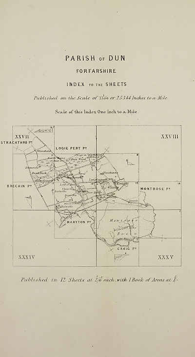 (194) Map - Parish of Dun, Forfarshire