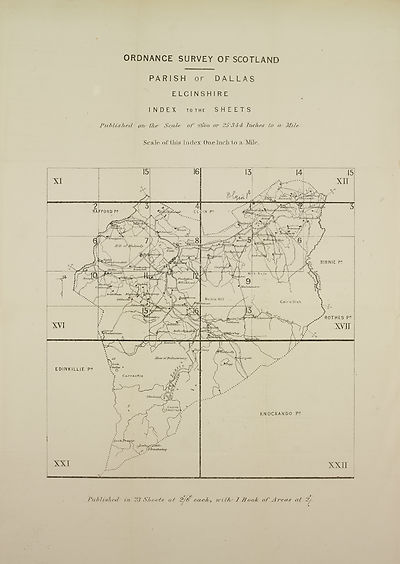 (203) Map - Parish of Dallas, Elginshire