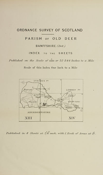 (403) Map - Parish of Old Deer, Banffshire (detached)