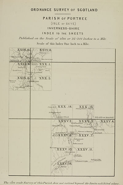 (641) Map - Parish of Portree (Island of Skye)