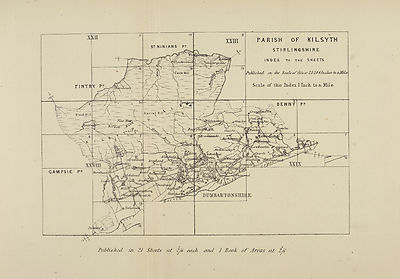 (468) Map - Parish of Kilsyth