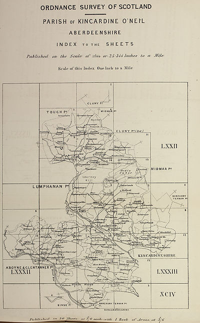 (605) Map - Parish of Kincardine O'Neil