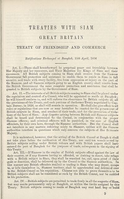 (313) [Page 257] - Treaties with Siam: Great Britain
