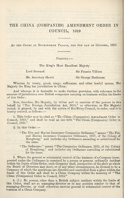 (420) [Page 368] - China (Companies) Amendment Order in Council, 1919