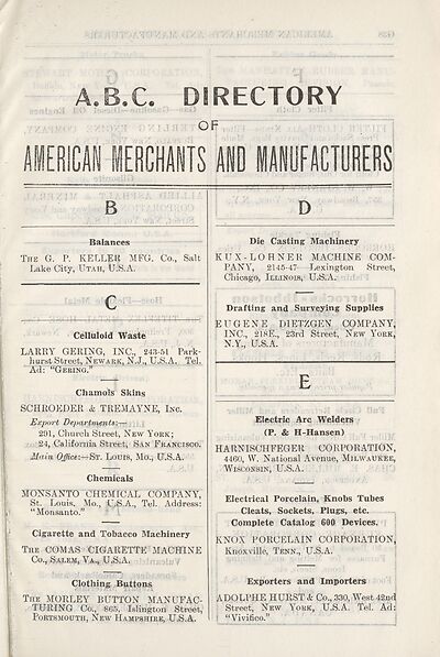 (2427) [Page G37] - A.B.C. directory of American merchants and manuacturers