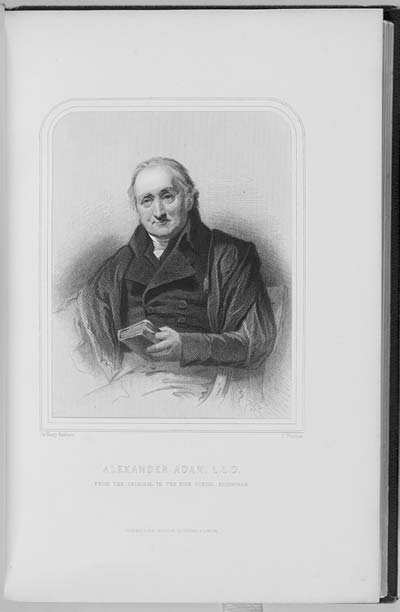 (5) Plate [1] - Alexander Adam, L.L.D