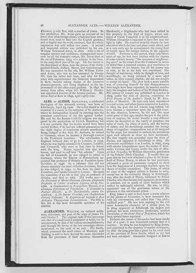 (42) Page 26 - Ales, or Alesse, Alexander
