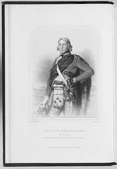 (1) Frontispiece - Sir John Sinclair, Bart