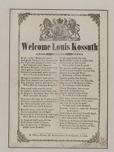 (5) Welcome Louis Kossuth