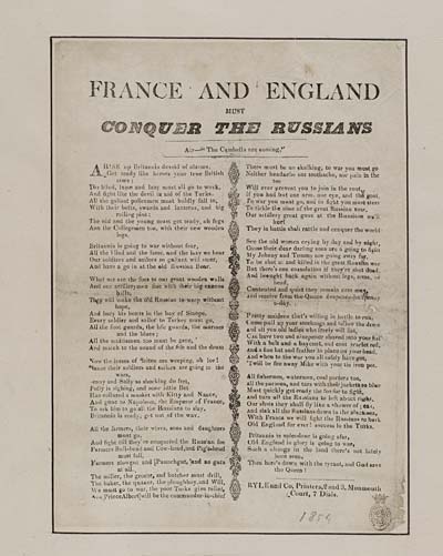 (4) England and France must conquer the Russians