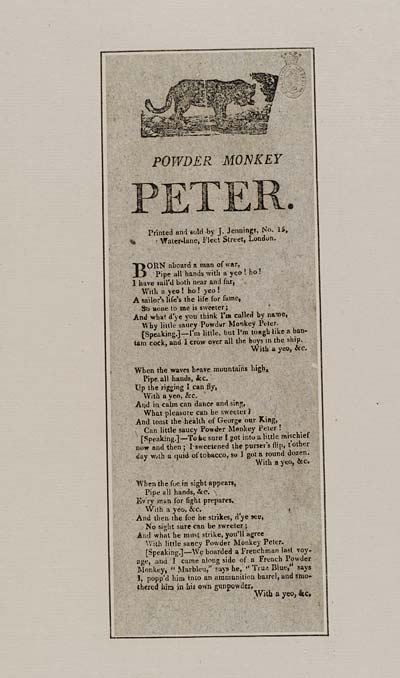 (19) Powder monkey Peter