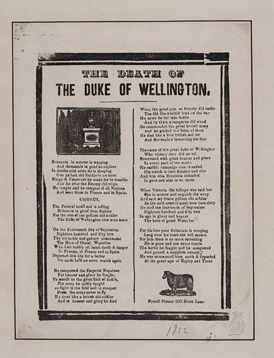 (13) Death of Duke of Wellington